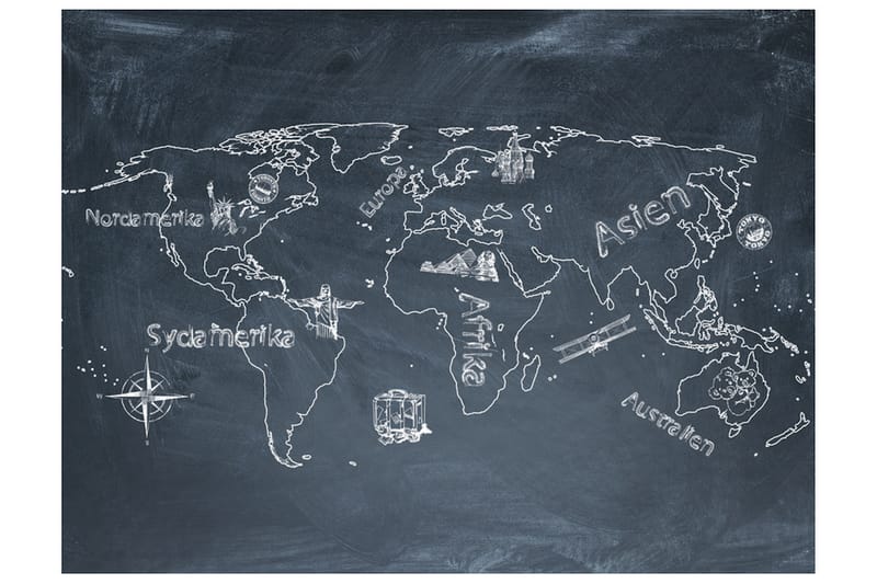 Fototapet Liten Reise Store Reiser Tysk 400x309 - Artgeist sp. z o. o. - Innredning - Veggdekorasjon - Tapeter - Fototapeter