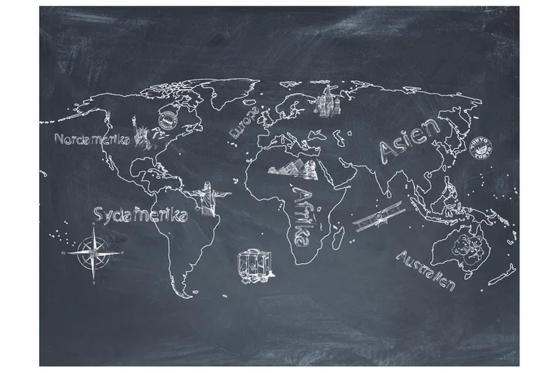 Fototapet Liten Reise Store Reiser Tysk 400x309 - Artgeist sp. z o. o. - Innredning - Veggdekorasjon - Tapeter - Fototapeter