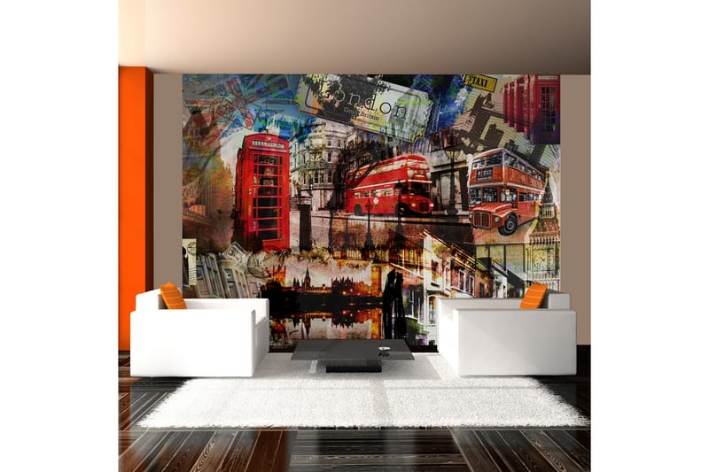 Fototapet London Collage 300x231 - Artgeist sp. z o. o. - Innredning - Veggdekorasjon - Tapeter - Fototapeter