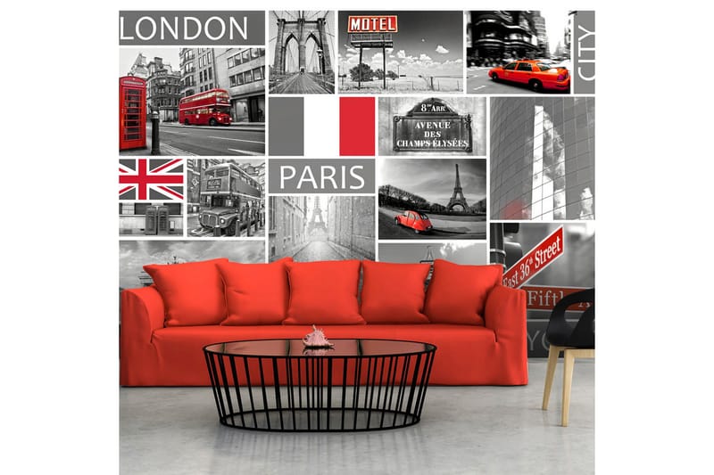 Fototapet London Paris Berlin New York 100x70, Artgeist sp. z o. o.