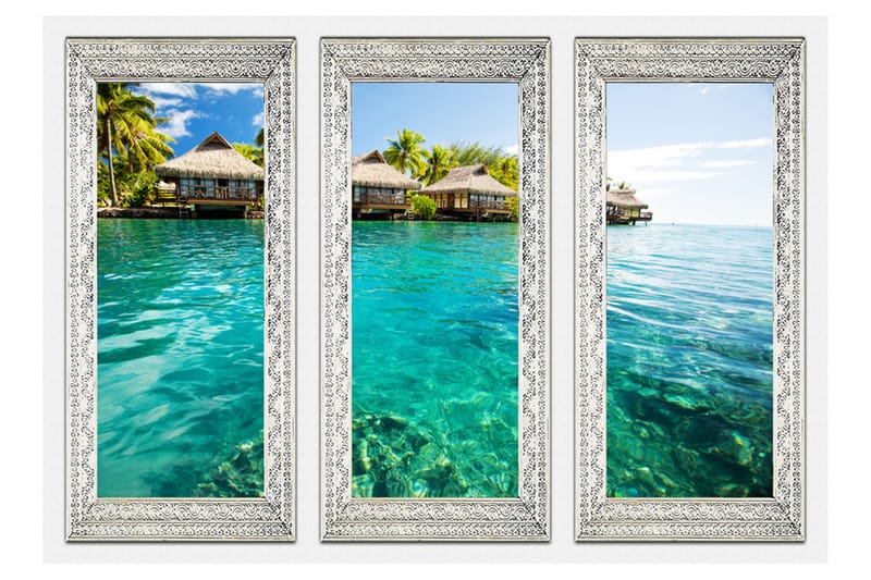 Fototapet Lonely Island 350x245 - Artgeist sp. z o. o. - Innredning - Veggdekorasjon - Tapeter - Fototapeter