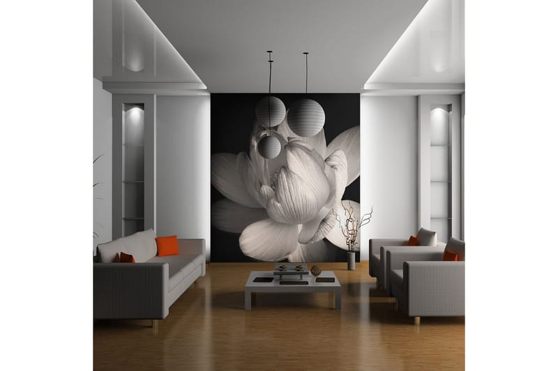 Fototapet Lotus Flower 200x154 - Artgeist sp. z o. o. - Innredning - Veggdekorasjon - Tapeter - Fototapeter