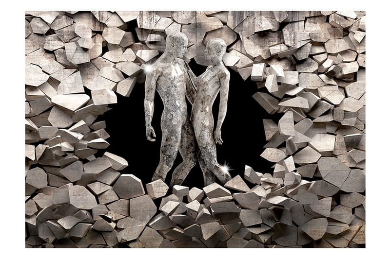 Fototapet Love Made Of Stone 100x70 - Finnes i flere størrelser - Innredning - Veggdekorasjon - Tapeter - Fototapeter