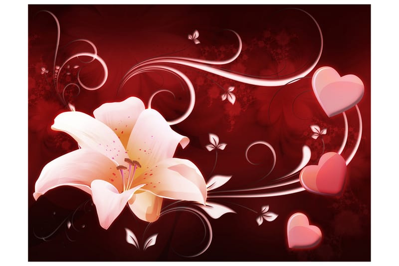 Fototapet Love Message 400x309 - Artgeist sp. z o. o. - Innredning - Veggdekorasjon - Tapeter - Fototapeter