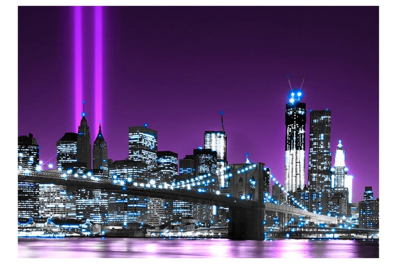 Fototapet Luminous Manhattan 300x210 - Artgeist sp. z o. o. - Innredning - Veggdekorasjon - Tapeter - Fototapeter