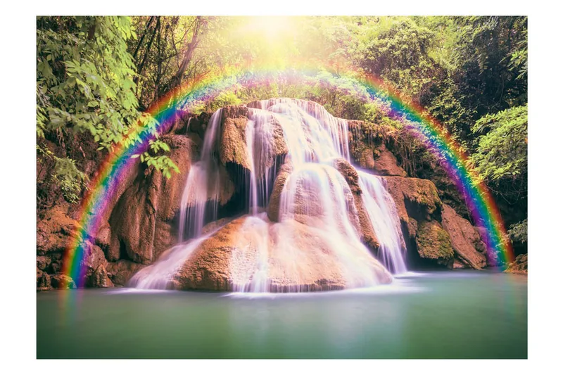 Fototapet Magical Waterfall 100x70 - Artgeist sp. z o. o. - Innredning - Veggdekorasjon - Tapeter - Fototapeter