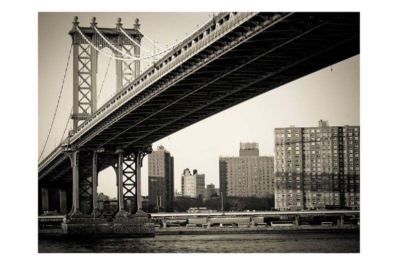 Fototapet Manhattan Bridge New York 300x231 - Artgeist sp. z o. o. - Innredning - Veggdekorasjon - Tapeter - Fototapeter
