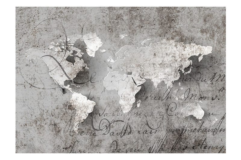 Fototapet Map And Letter 250x175 - Artgeist sp. z o. o. - Innredning - Veggdekorasjon - Tapeter - Fototapeter