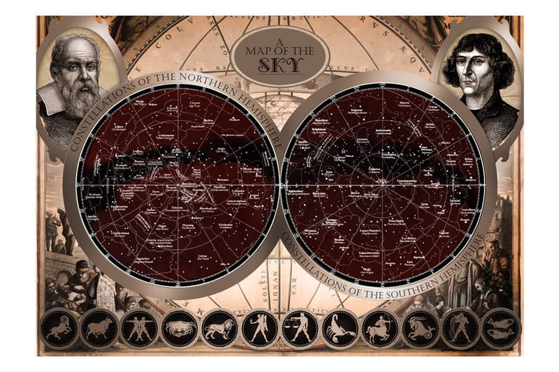 Fototapet Map Of The Sky 200x140 - Artgeist sp. z o. o. - Innredning - Veggdekorasjon - Tapeter - Fototapeter