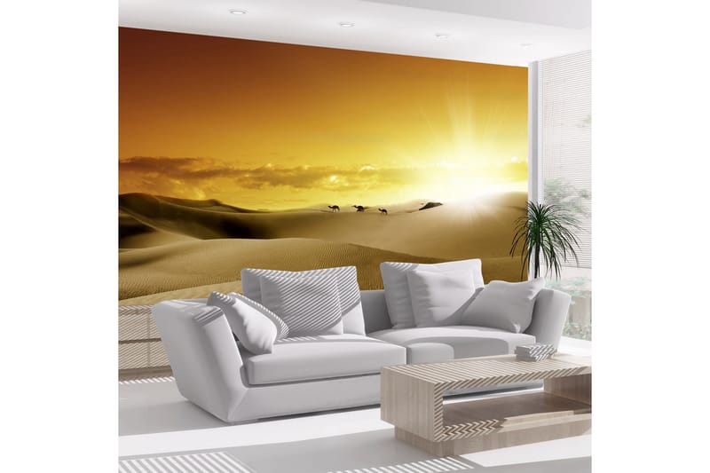 Fototapet March Of Camels 100x70 - Artgeist sp. z o. o. - Innredning - Veggdekorasjon - Tapeter - Fototapeter