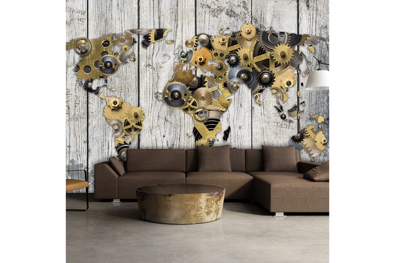 Fototapet Mechanical World 250x175, Finnes i flere størrelser