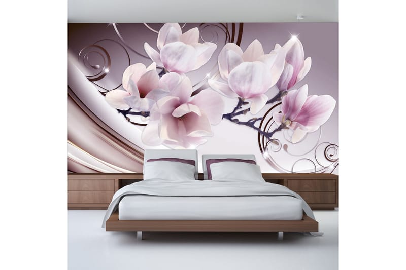 Fototapet Meet The Magnolias 350x245 - Artgeist sp. z o. o. - Innredning - Veggdekorasjon - Tapeter - Fototapeter