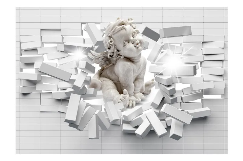 Fototapet Modern Cherub 150x105 - Artgeist sp. z o. o. - Innredning - Veggdekorasjon - Tapeter - Fototapeter