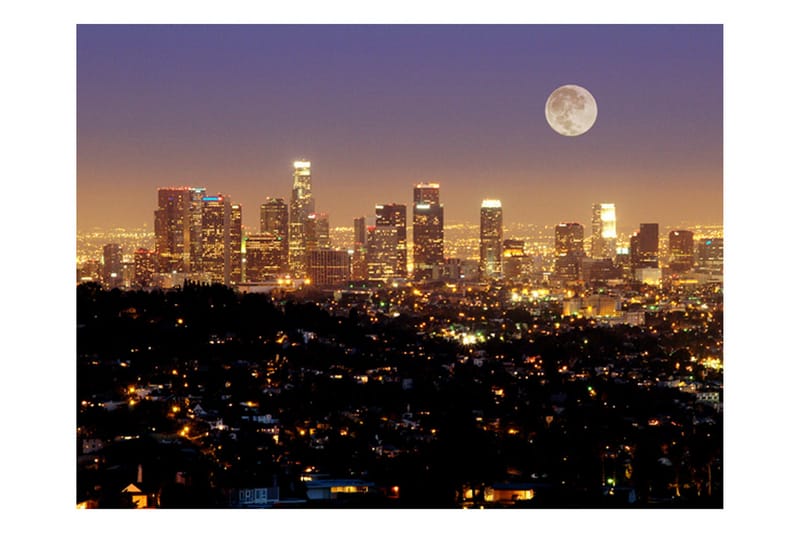 Fototapet Moon Over City Of Angels 300x231 - Artgeist sp. z o. o. - Innredning - Veggdekorasjon - Tapeter - Fototapeter