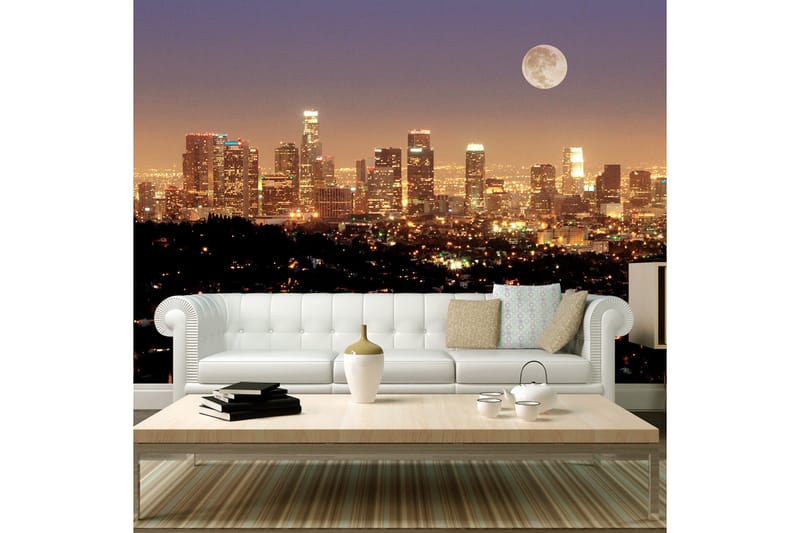Fototapet Moon Over City Of Angels 300x231 - Artgeist sp. z o. o. - Innredning - Veggdekorasjon - Tapeter - Fototapeter