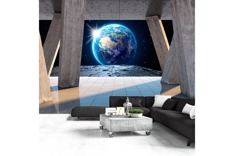 Fototapet Moon Walk 150x105, Finnes i flere størrelser