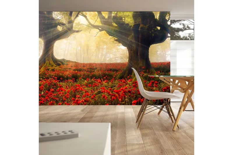 Fototapet Morning Among Poppies 100x70, Artgeist sp. z o. o.