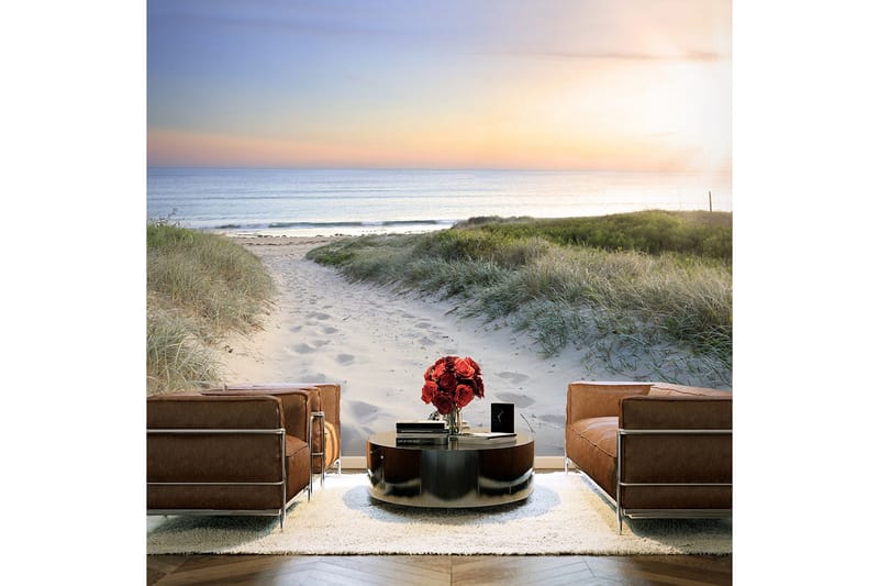 Fototapet Morning Walk On The Beach 100x70, Artgeist sp. z o. o.