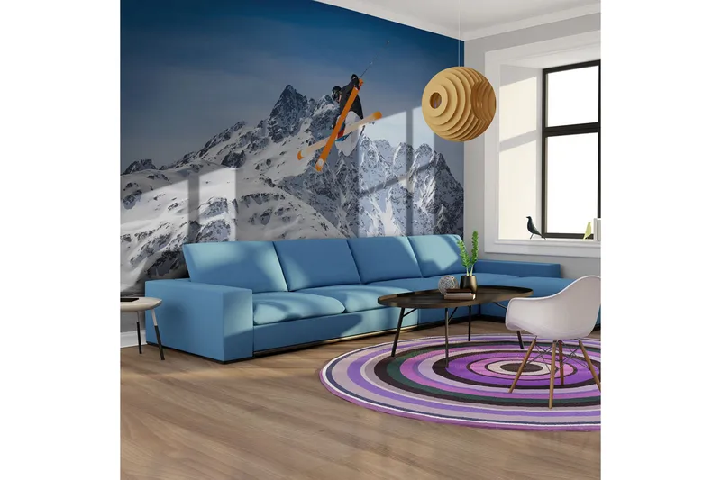Fototapet Mountain Ski 300x231 - Artgeist sp. z o. o. - Innredning - Veggdekorasjon - Tapeter - Fototapeter