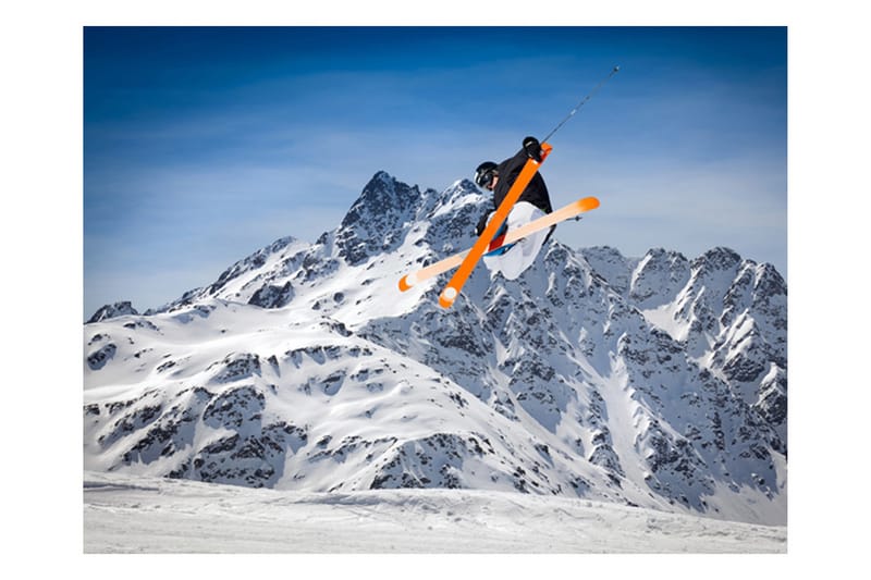 Fototapet Mountain Ski 300x231 - Artgeist sp. z o. o. - Innredning - Veggdekorasjon - Tapeter - Fototapeter