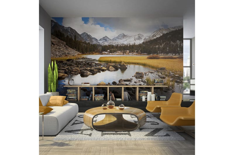 Fototapet Mountain Stream 200x154 - Artgeist sp. z o. o. - Innredning - Veggdekorasjon - Tapeter - Fototapeter