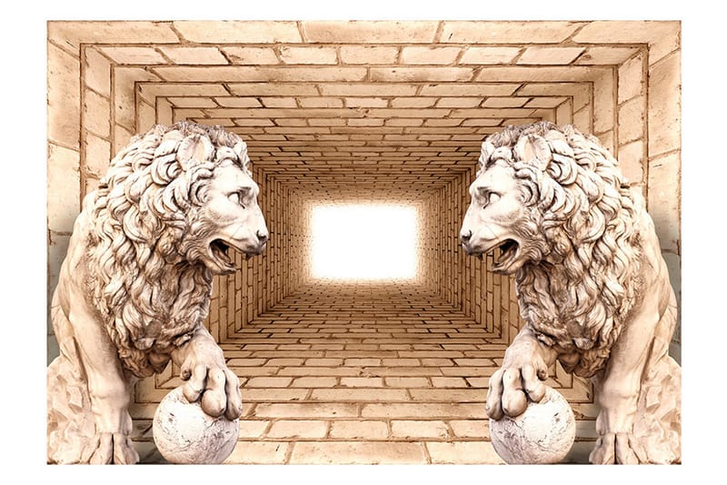 Fototapet Mystery Of Lions 150x105 - Artgeist sp. z o. o. - Fototapeter