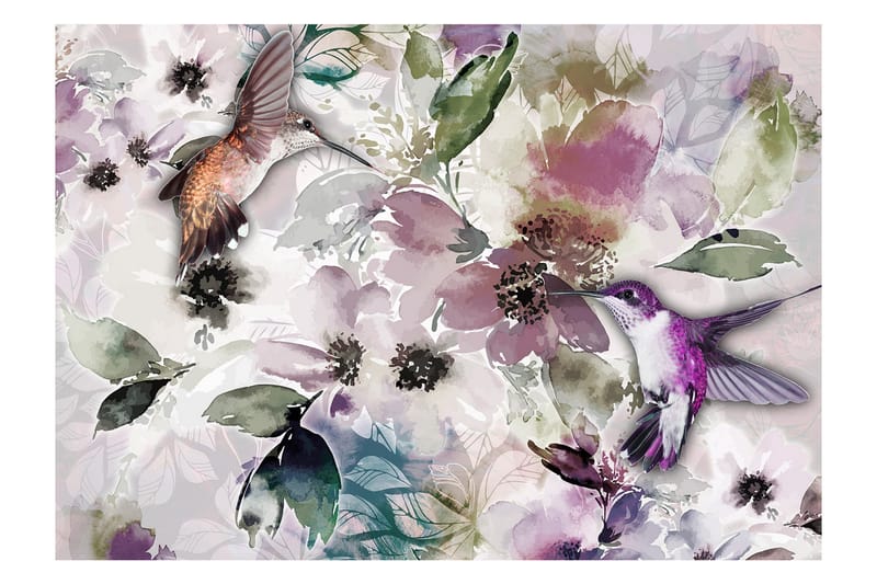 Fototapet Nature In Watercolor 250x175 - Artgeist sp. z o. o. - Innredning - Veggdekorasjon - Tapeter - Fototapeter