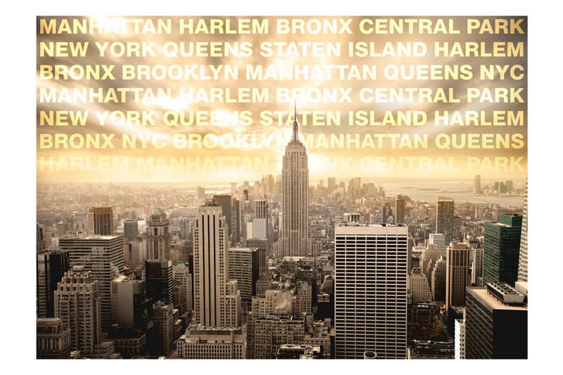 Fototapet Neighborhoods Of New York 400x280 - Artgeist sp. z o. o. - Innredning - Veggdekorasjon - Tapeter - Fototapeter