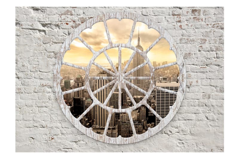 Fototapet New York A View Through The Window 400x280 - Artgeist sp. z o. o. - Innredning - Veggdekorasjon - Tapeter - Fototapeter