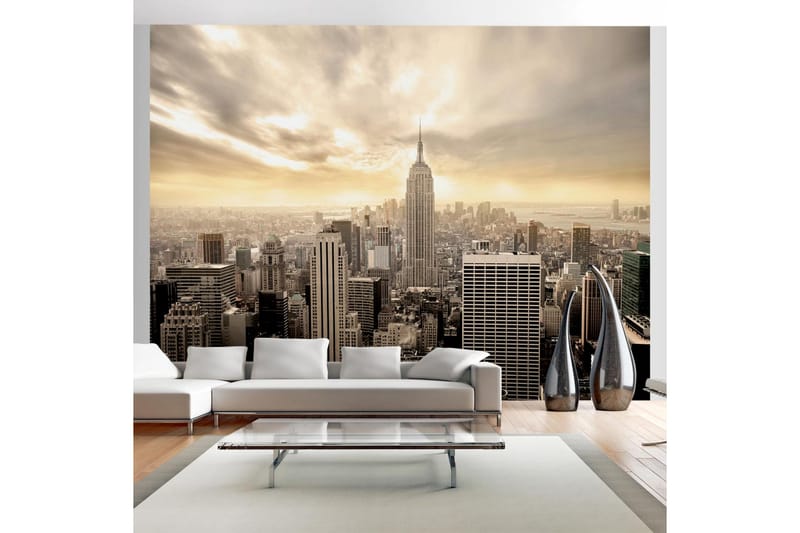 Fototapet New York Manhattan Dawn 200x154 - Artgeist sp. z o. o. - Innredning - Veggdekorasjon - Tapeter - Fototapeter