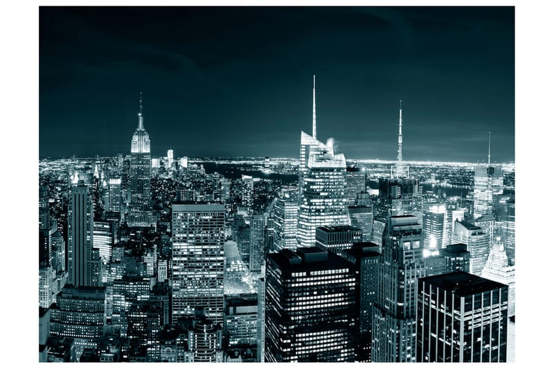 Fototapet New York Nattliv 300x231 - Artgeist sp. z o. o. - Innredning - Veggdekorasjon - Tapeter - Fototapeter