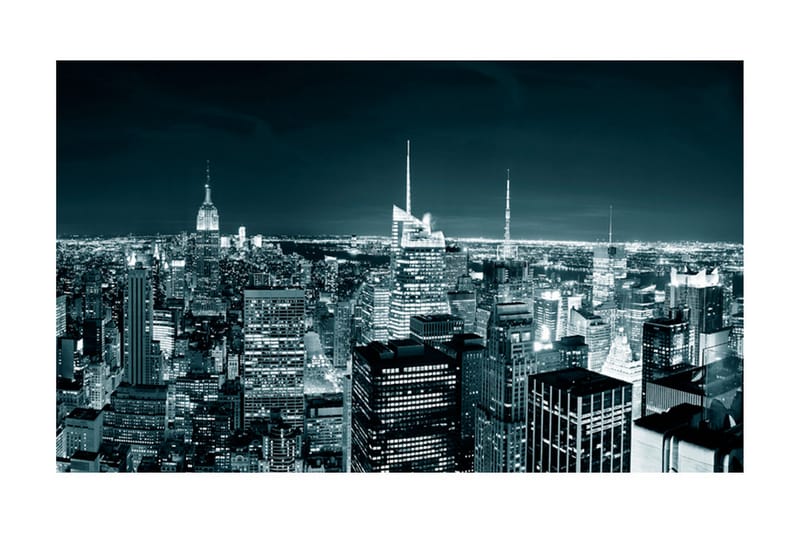Fototapet New York Nattliv 450x270 - Artgeist sp. z o. o. - Innredning - Veggdekorasjon - Tapeter - Fototapeter