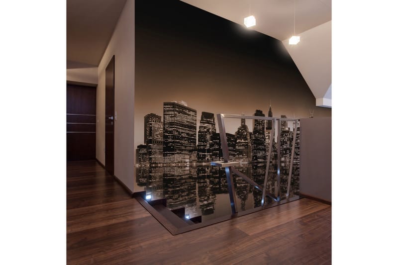 Fototapet New York Sepia 400x309 - Artgeist sp. z o. o. - Innredning - Veggdekorasjon - Tapeter - Fototapeter