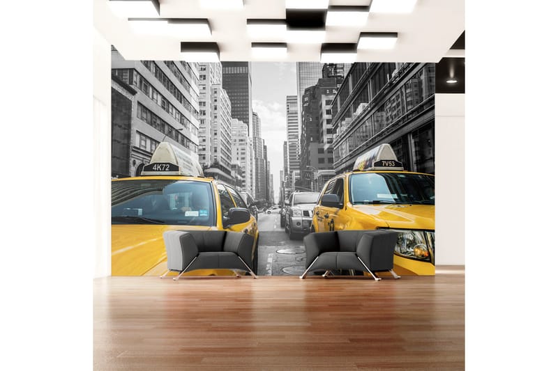 Fototapet New York Taxi 200x140 - Artgeist sp. z o. o. - Innredning - Veggdekorasjon - Tapeter - Fototapeter