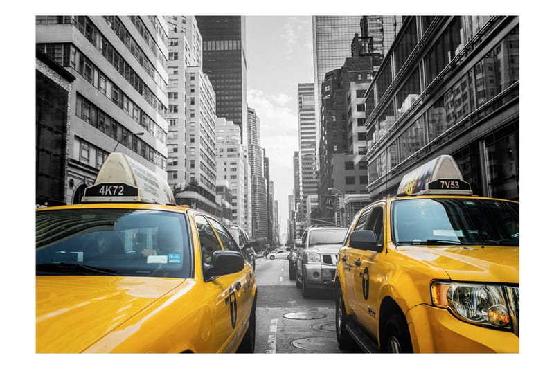 Fototapet New York Taxi 200x140 - Artgeist sp. z o. o. - Innredning - Veggdekorasjon - Tapeter - Fototapeter