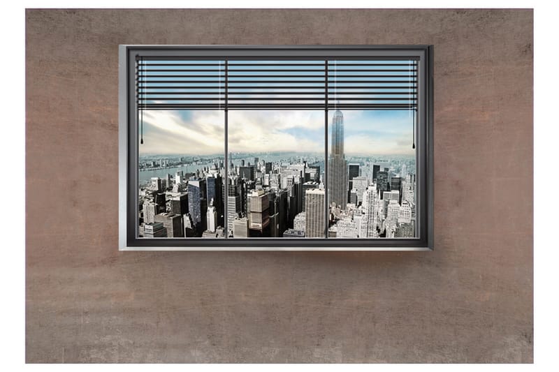 Fototapet New York Window 250x175 - Artgeist sp. z o. o. - Innredning - Veggdekorasjon - Tapeter - Fototapeter