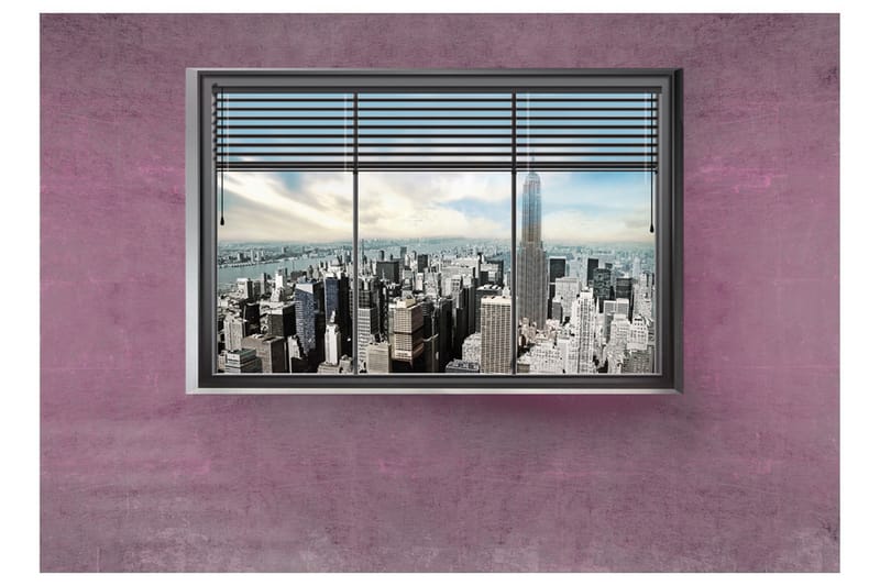 Fototapet New York Window II 200x140 - Artgeist sp. z o. o. - Innredning - Veggdekorasjon - Tapeter - Fototapeter