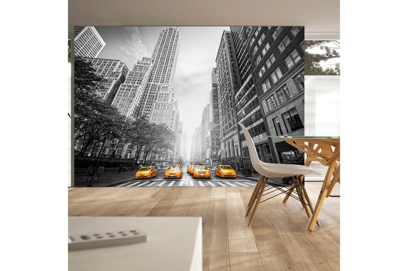 Fototapet New York Yellow Taxis 300x210 - Artgeist sp. z o. o. - Innredning - Veggdekorasjon - Tapeter - Fototapeter