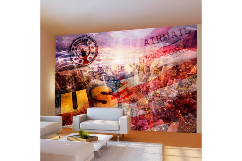 Fototapet New York Patriotic Theme 300x210 - Artgeist sp. z o. o. - Innredning - Veggdekorasjon - Tapeter - Fototapeter