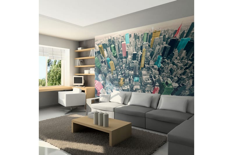 Fototapet New Yorks Fargesterke Refleksjoner 300x231 - Artgeist sp. z o. o. - Innredning - Veggdekorasjon - Tapeter - Fototapeter
