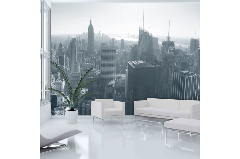 Fototapet New Yorks Skyline Svart Og Hvit 400x309 - Artgeist sp. z o. o. - Innredning - Veggdekorasjon - Tapeter - Fototapeter