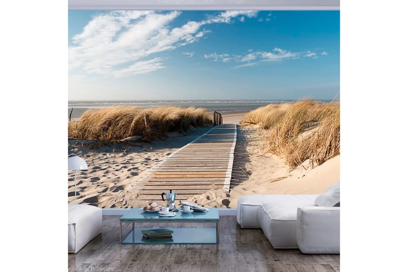 Fototapet North Sea Strand Langeoog 200x154 - Artgeist sp. z o. o. - Innredning - Veggdekorasjon - Tapeter - Fototapeter