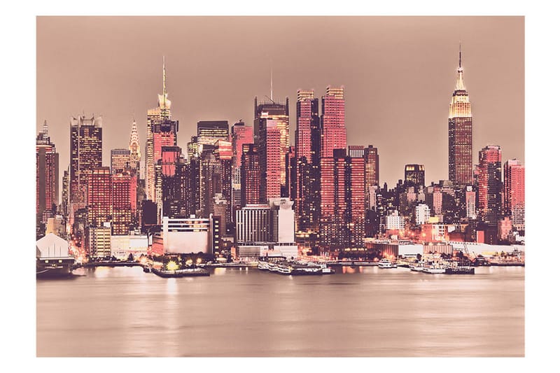 Fototapet NY Midtown Manhattan Skyline 100x70 - Artgeist sp. z o. o. - Innredning - Veggdekorasjon - Tapeter - Fototapeter