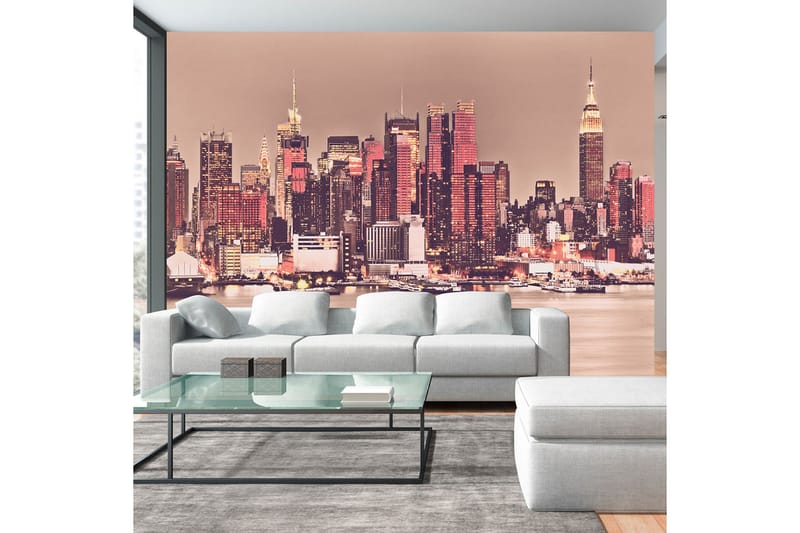 Fototapet NY Midtown Manhattan Skyline 200x140 - Artgeist sp. z o. o. - Innredning - Veggdekorasjon - Tapeter - Fototapeter