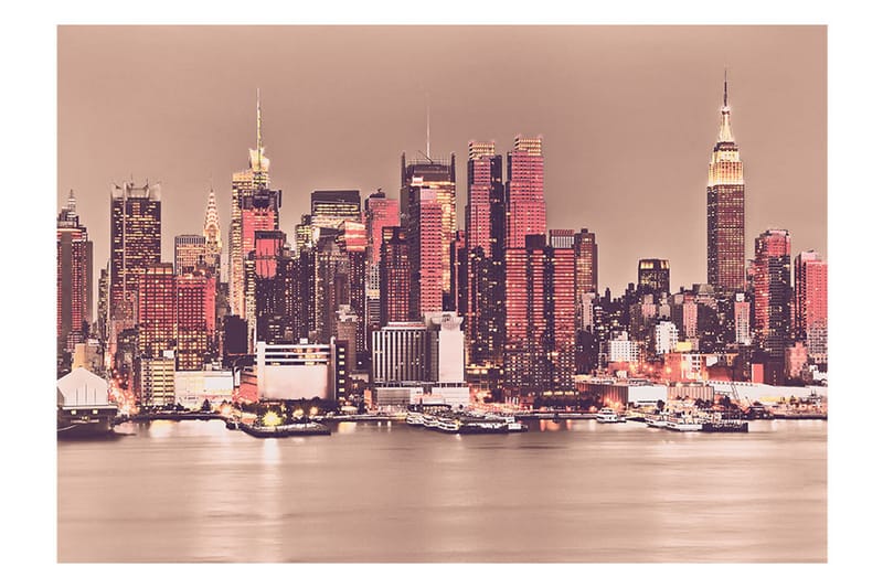 Fototapet NY Midtown Manhattan Skyline 200x140 - Artgeist sp. z o. o. - Innredning - Veggdekorasjon - Tapeter - Fototapeter