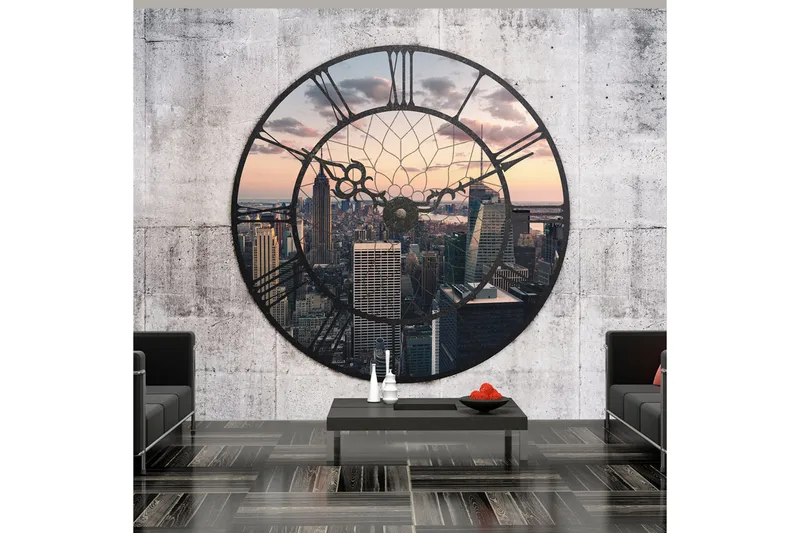 Fototapet NYC Time Zone 350x270 - Artgeist sp. z o. o. - Innredning - Veggdekorasjon - Tapeter - Fototapeter