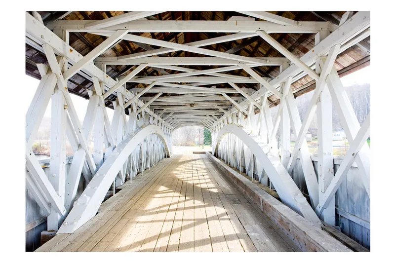 Fototapet Old Bridge 350x245 - Artgeist sp. z o. o. - Innredning - Veggdekorasjon - Tapeter - Fototapeter