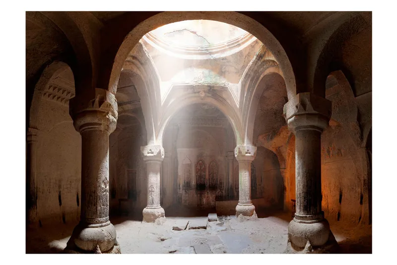 Fototapet Old Temple 400x280 - Artgeist sp. z o. o. - Innredning - Veggdekorasjon - Tapeter - Fototapeter