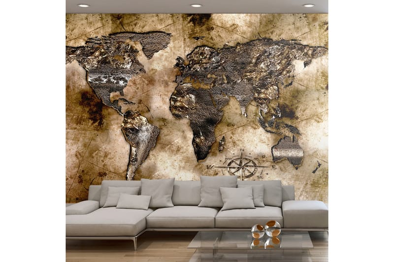 Fototapet Old World Map 350x245, Finnes i flere størrelser