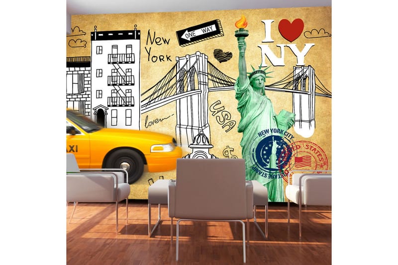 Fototapet One Way New York 250x175, Artgeist sp. z o. o.